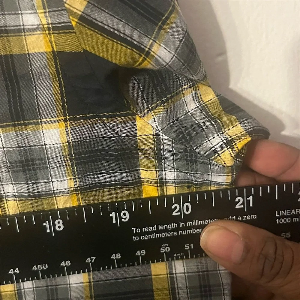Banana Republic‎ Men's Plaid Flannel Untucked Fit Long Sleeve Shirt M